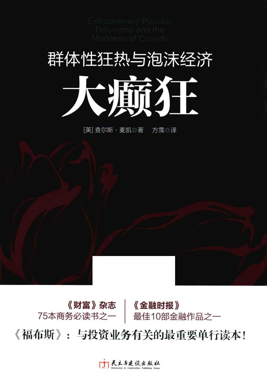 大癫狂：群体性狂热与泡沫经济