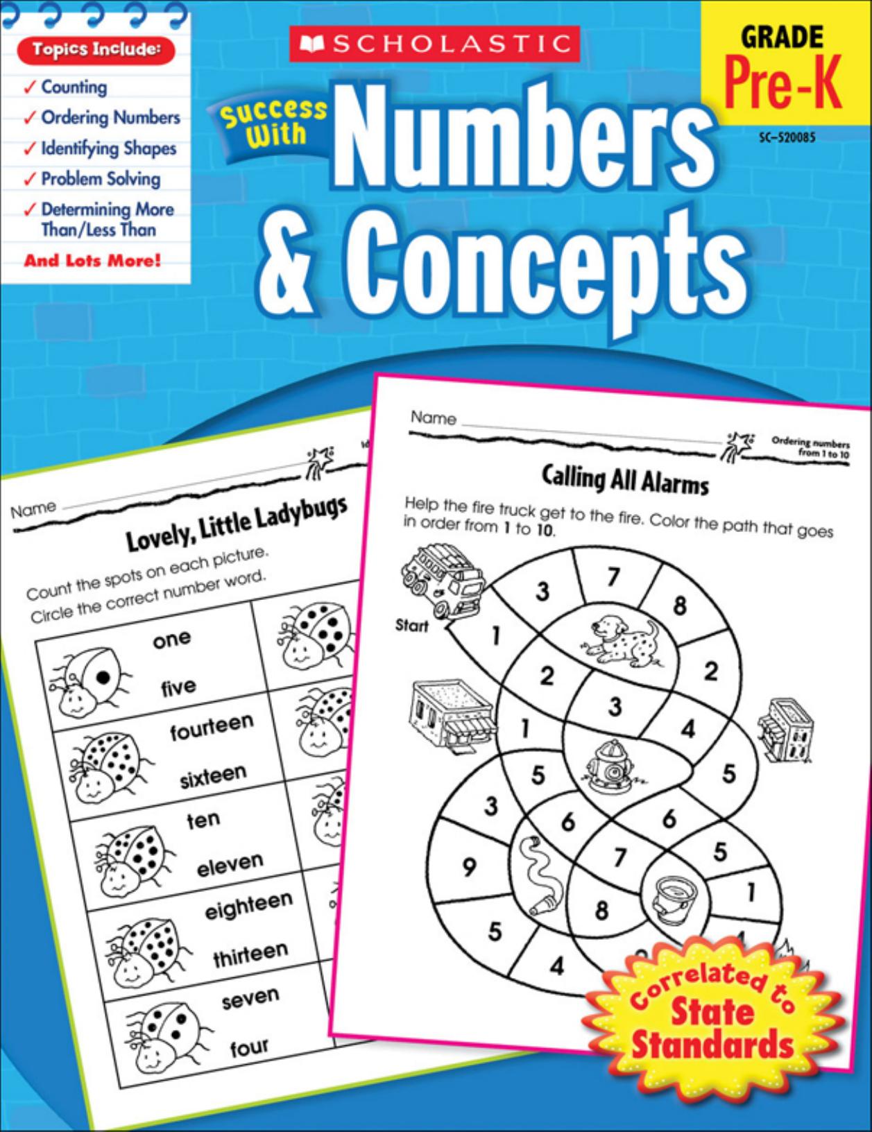 Scholastic Success With Numbers & Concepts