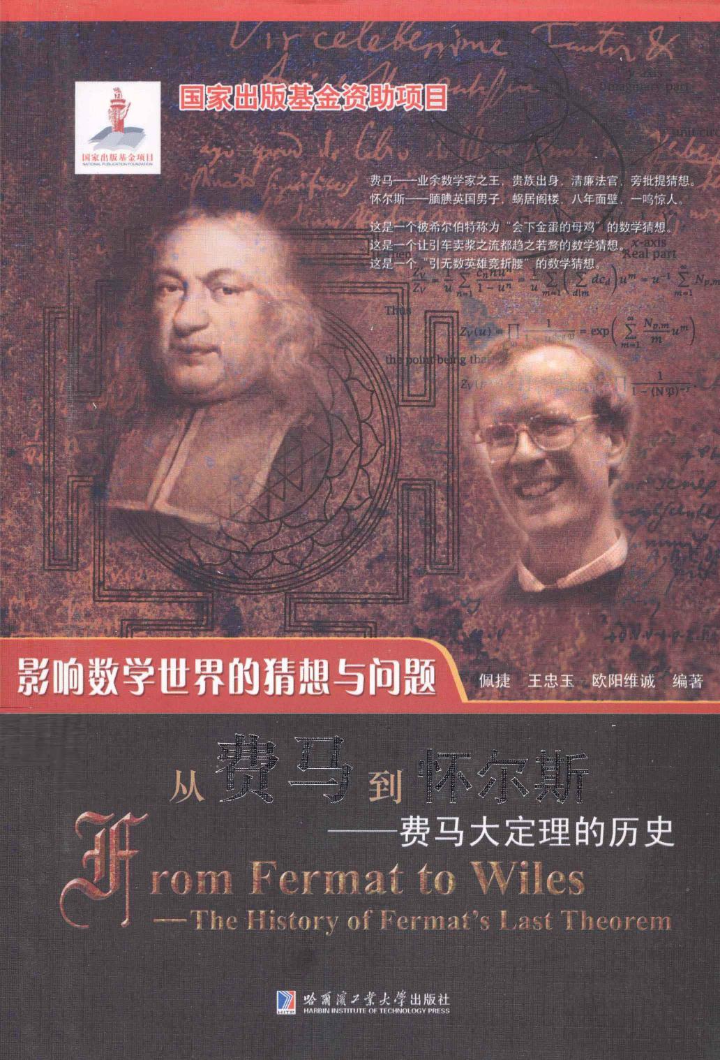 影响数学世界的猜想与问题：从费马到怀尔斯——费马大定理的历史