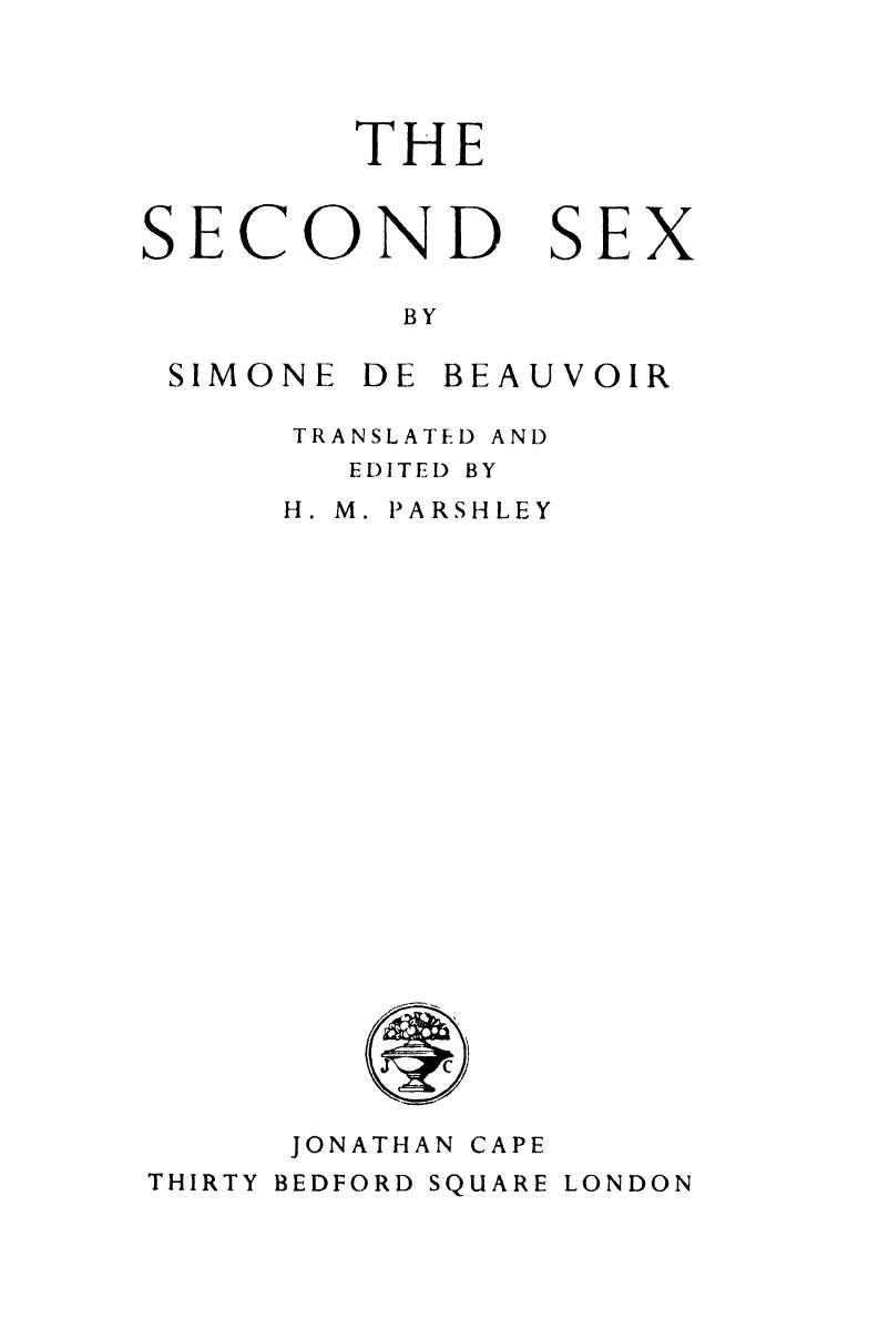 The Second Sex